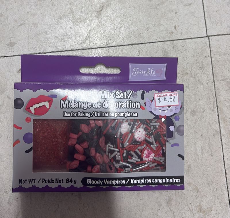 Sprinkle bloody vampire