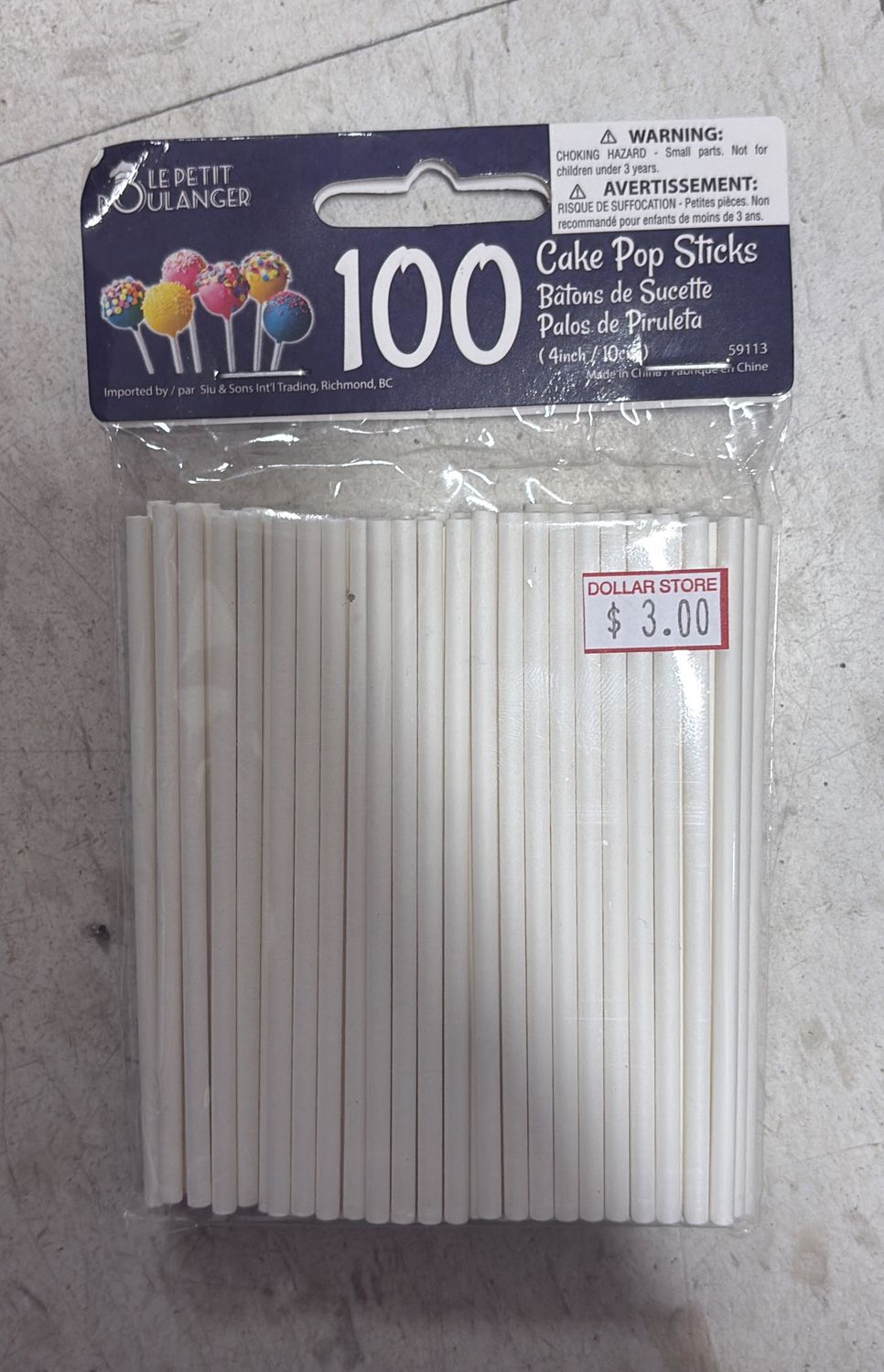 100 pop sticks