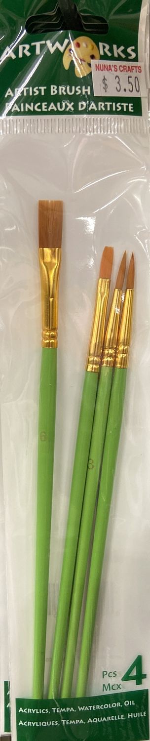 M.H.I: 4 Pack Artist Brush