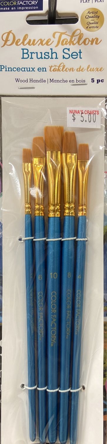 MultiCraft: Deluxe Taklon Brush Set - Flat