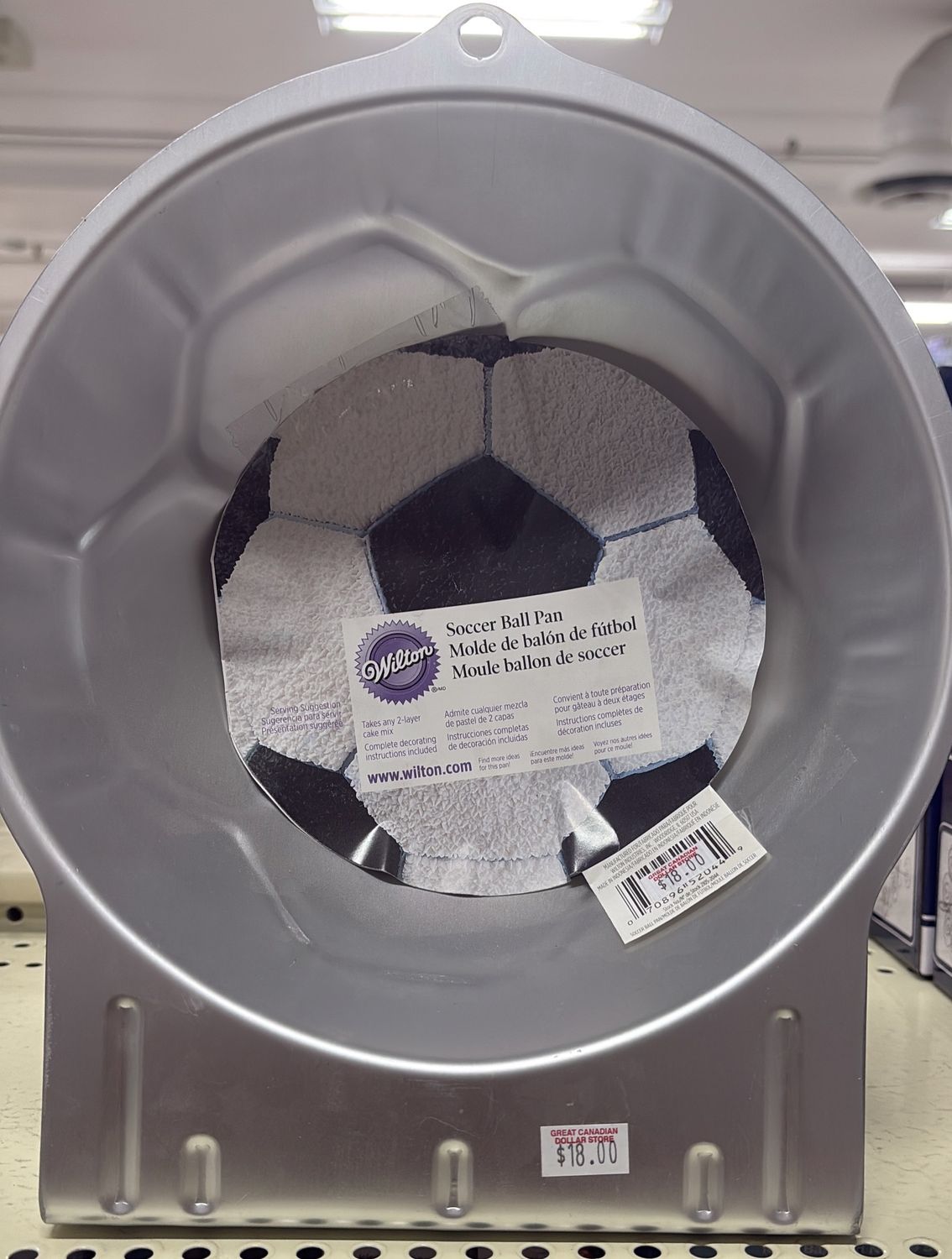 Soccer ball pan