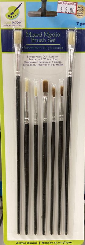MultiCraft: 7pcs Mixed Media Brush Set