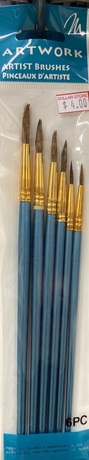 M.H.I: 6 pc Artist Brushes