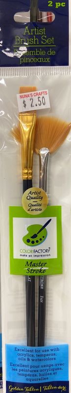 MultiCraft: Golden Taklon 3pk Artist Brush Set