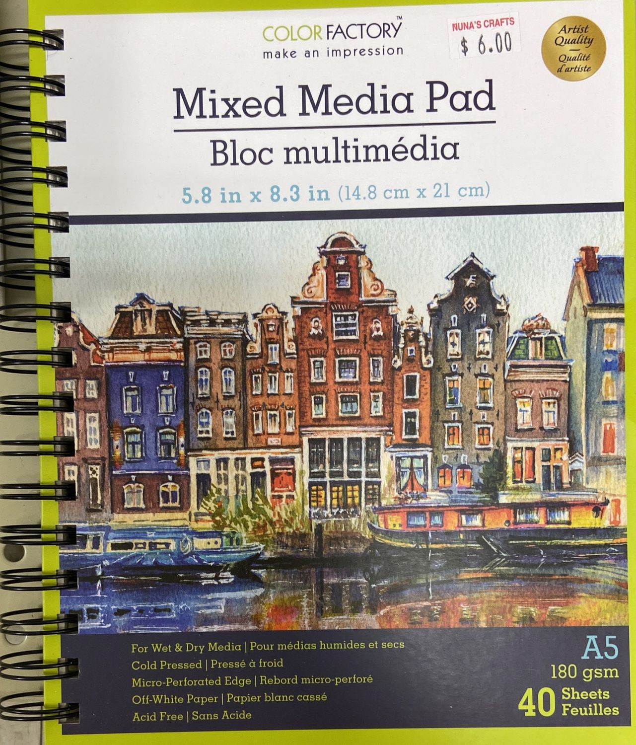 5.8in x 8.3in Mixed Media Pad