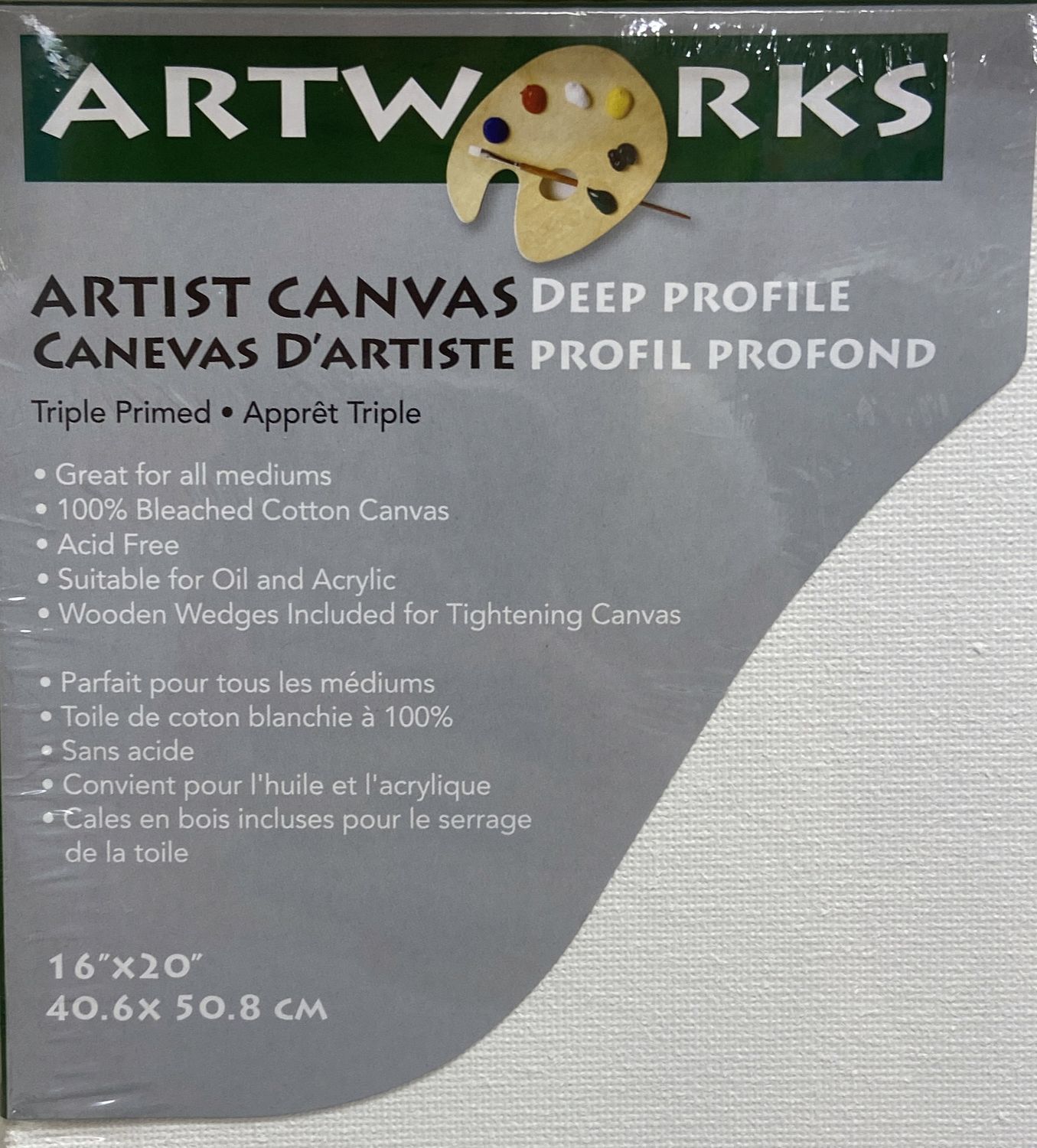 16&quot; x 20&quot; Artist Canvas Deep Profile