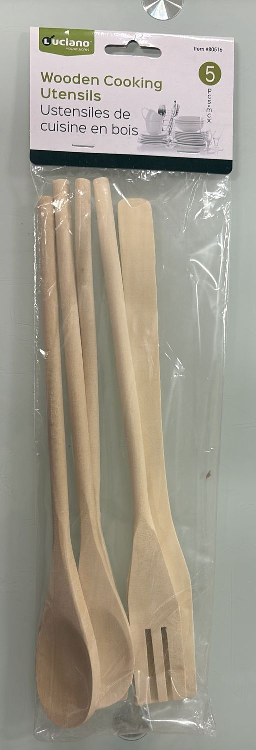 Wooden cooking utensils  5 pcs