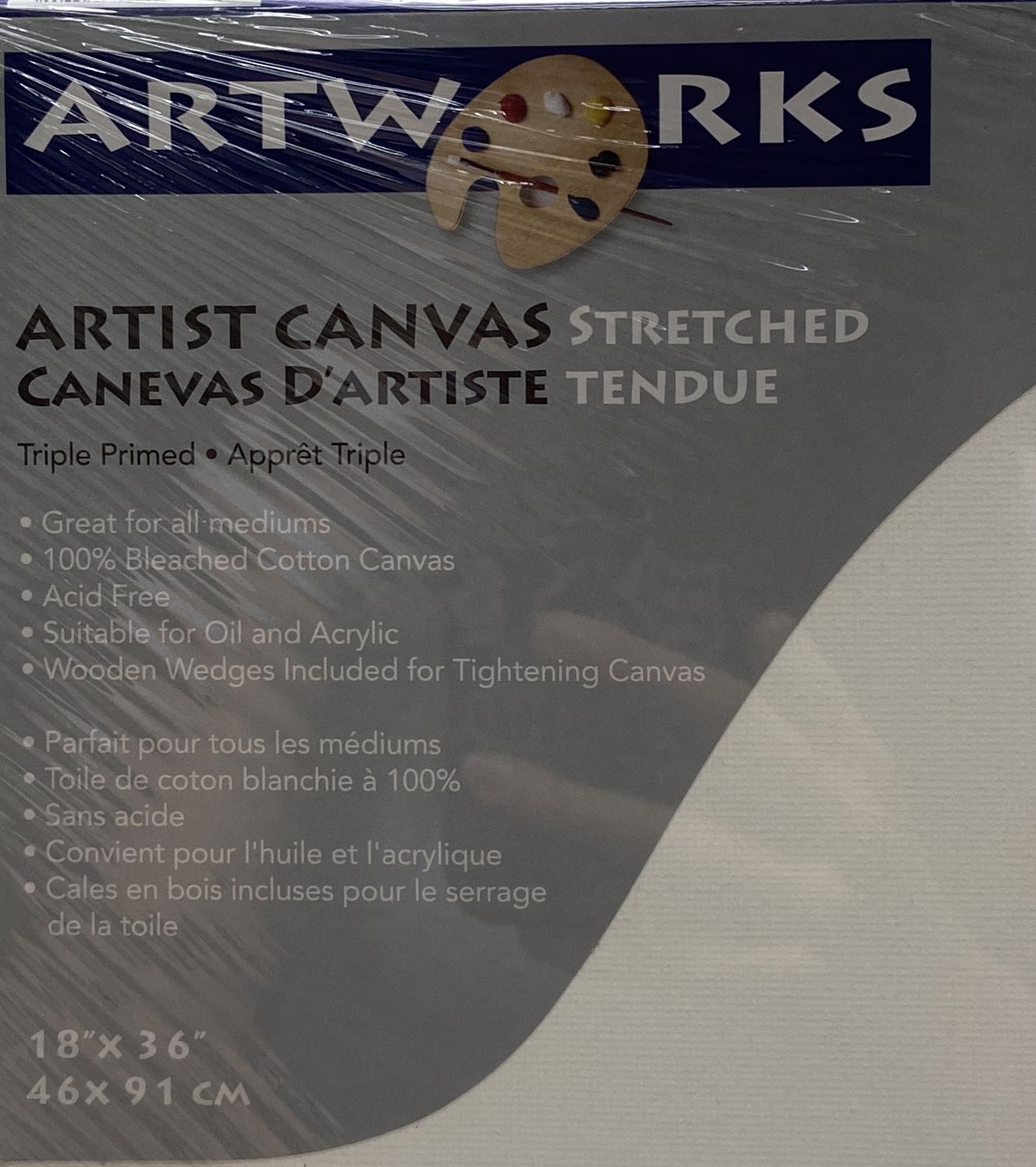 18&quot; x 36&quot; Artist Canvas Stretched