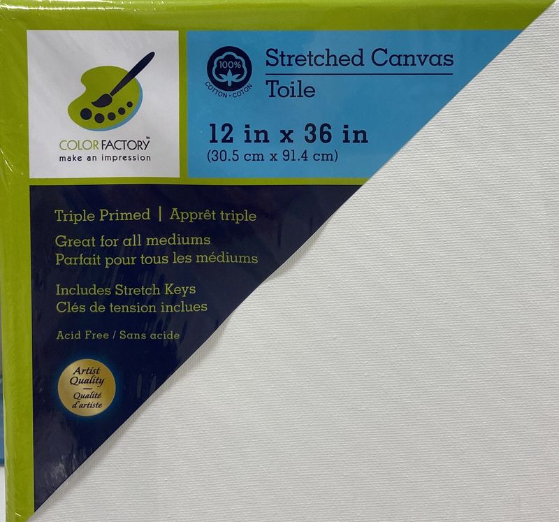 12&quot; x 36&quot; Stretched Canvas