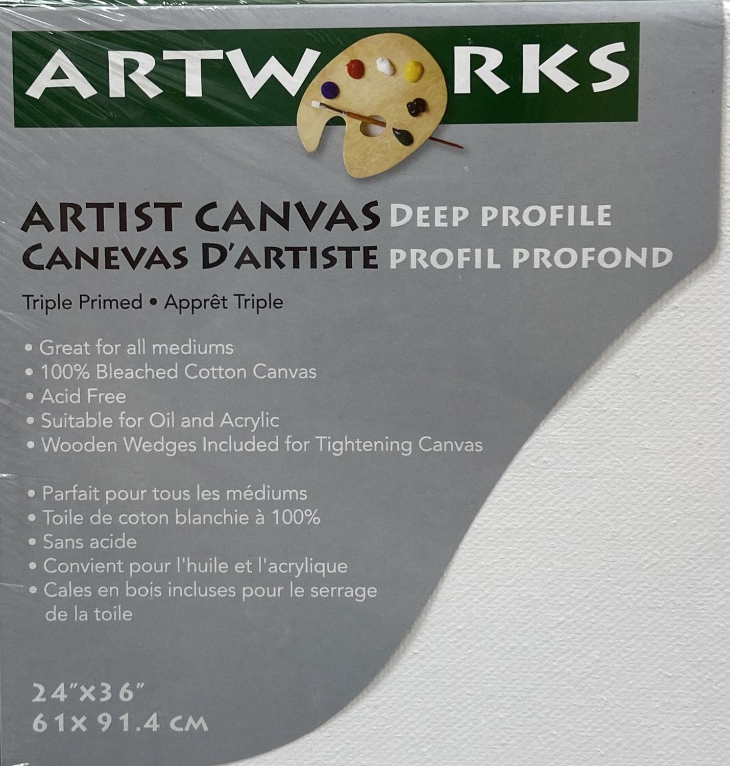 24&quot; x 36&quot; Artist Canvas Deep Profile