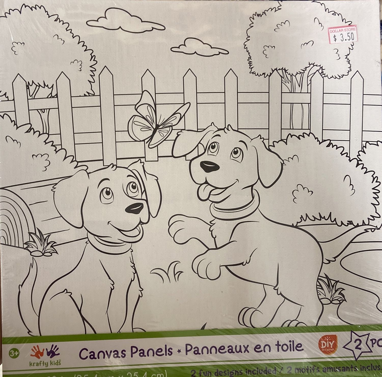 MultiCraft: 2x Canvas Panels - Doggies