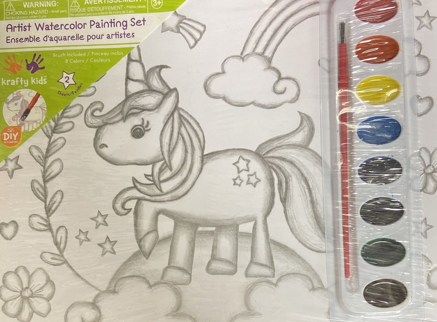 “Unicorn” Artist Watercolor Painting Set