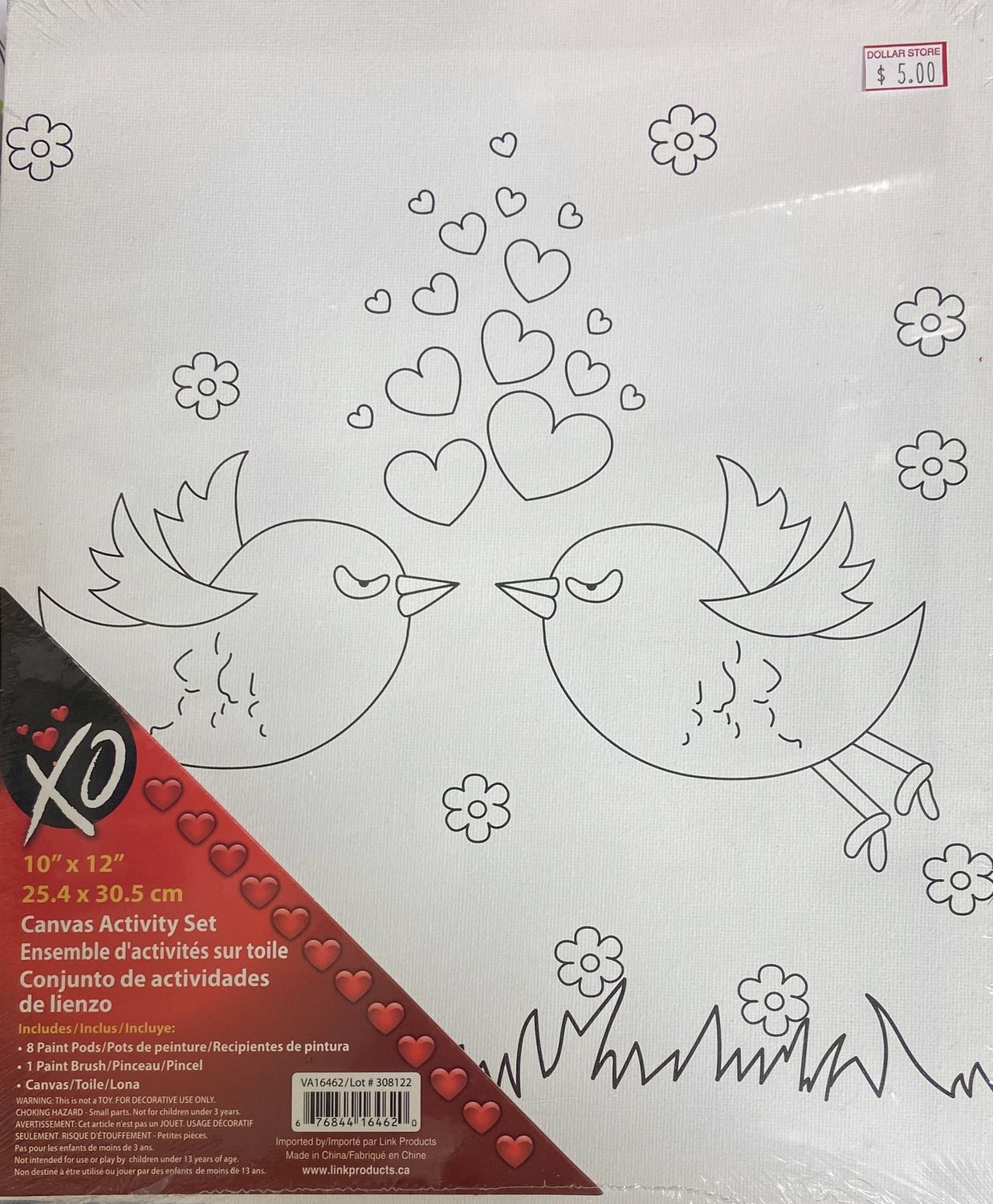 Link: 10&quot; x 12&quot; Canvas Activity Set - Birds 