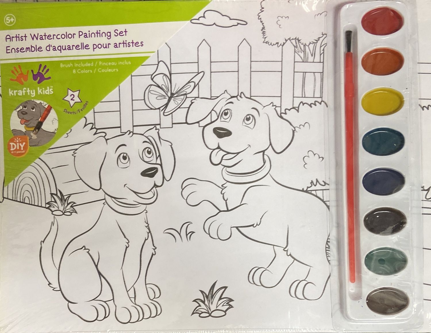 “Puppy Fun” Artist Watercolor Painting Set