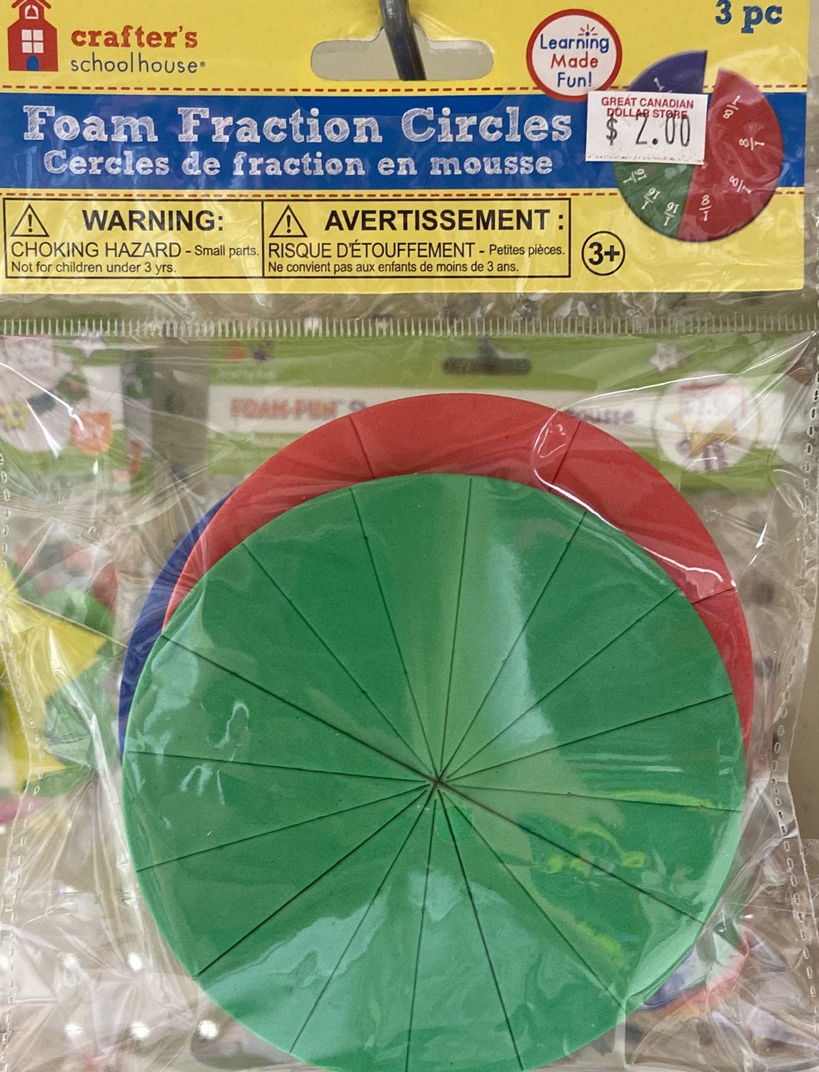 Foam Fraction Circles