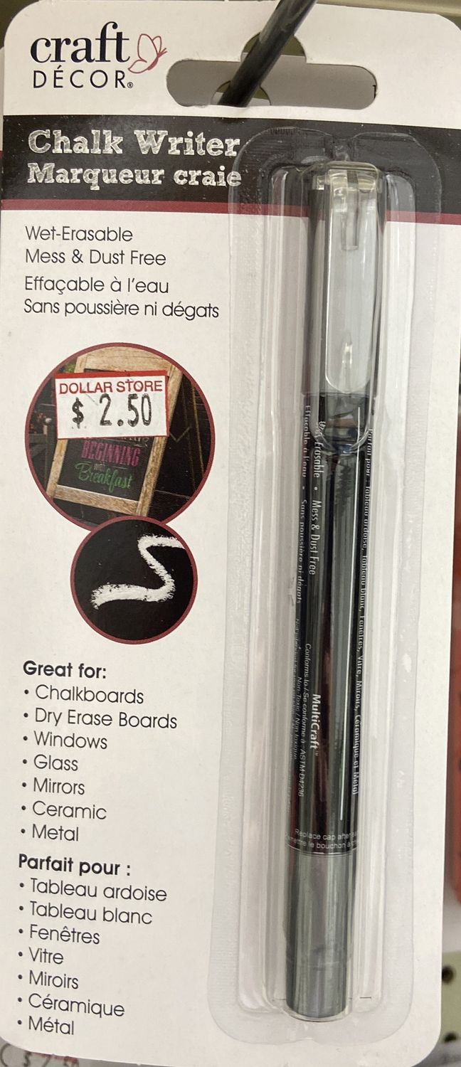 Silver Chalk Writer
