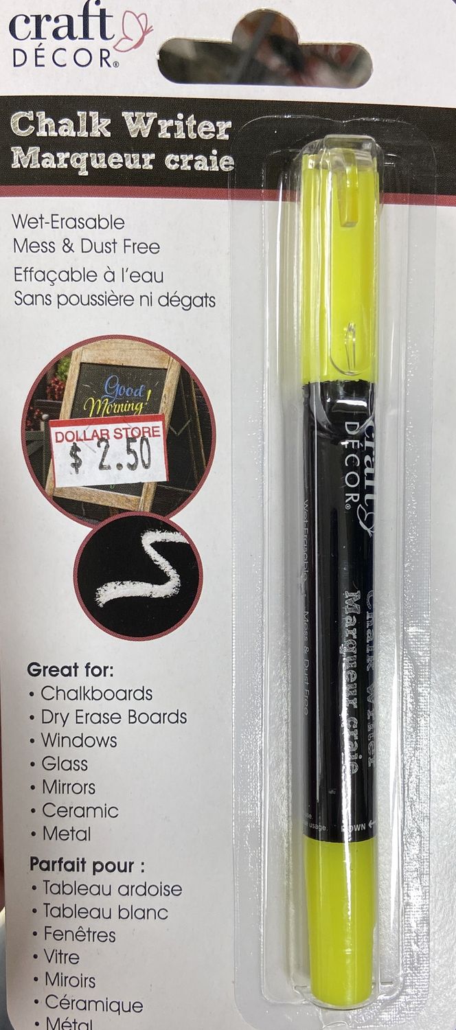 Neon Yellow Chalk Writer