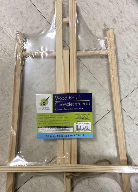 9.8&quot; x 13.8&quot; Wood Easel