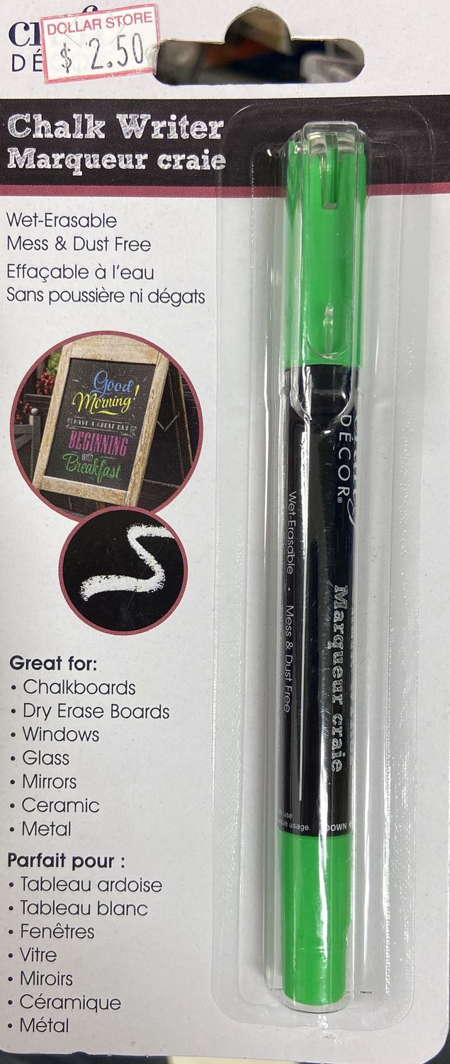 Neon Green Chalk Writer