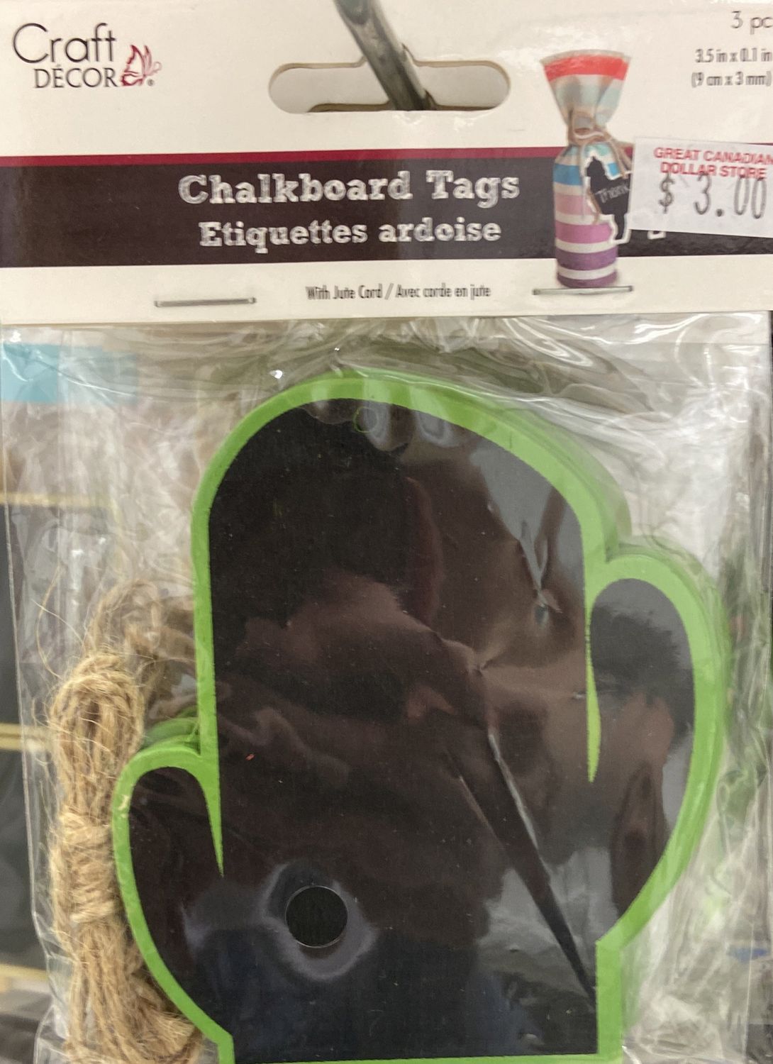 Cactus Chalkboard Tags
