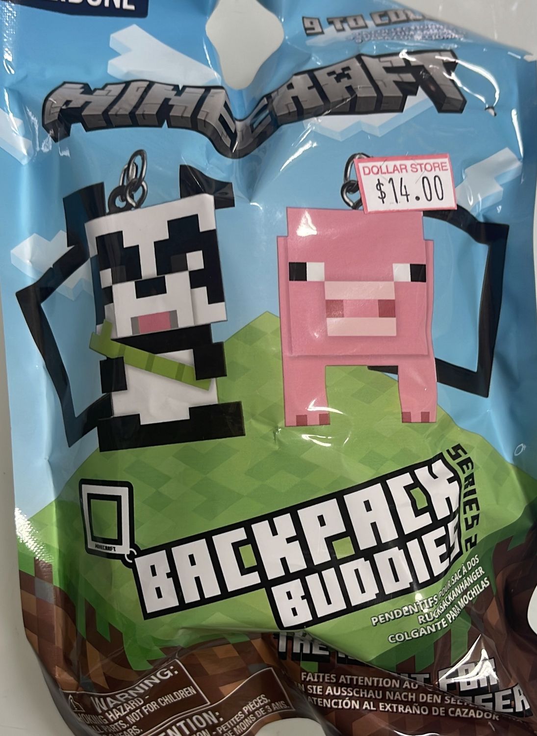 Minecraft Backpack Buddies Surprise Keychain