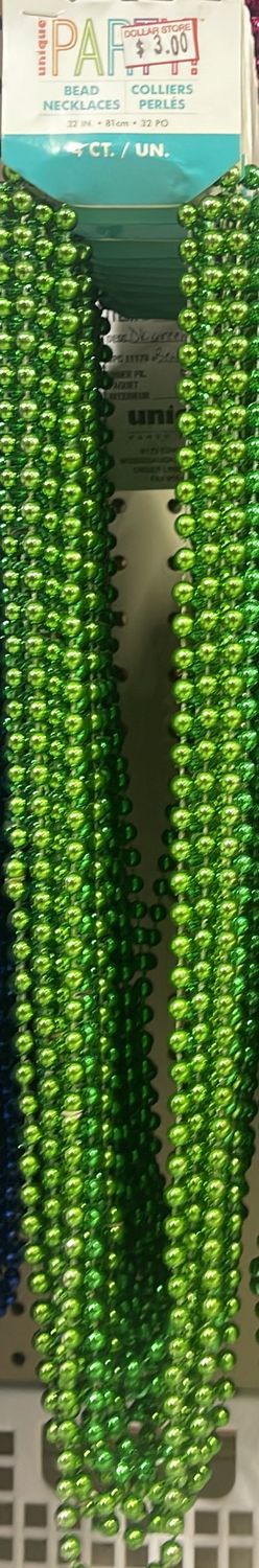 Unique: Green Beaded Necklace #95104