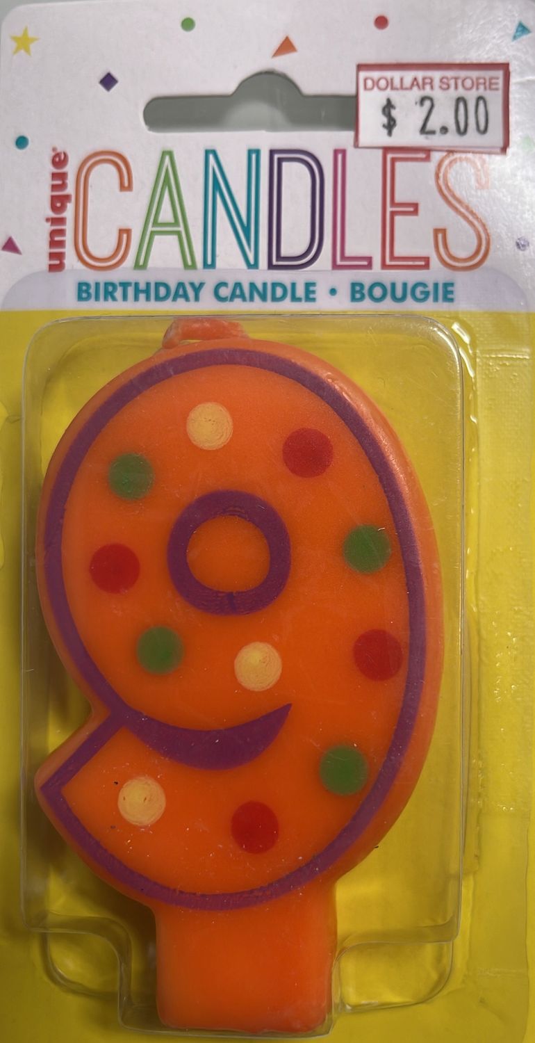 Unique: #9 Candle (#37559)