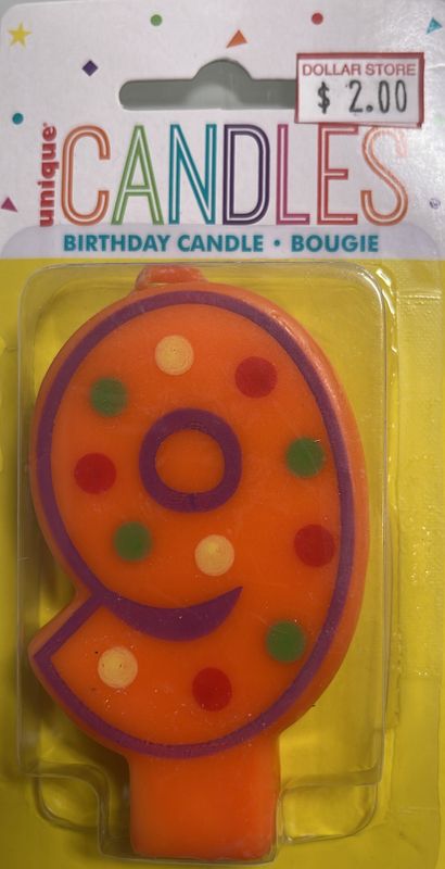Unique: #9 Candle (#37559)