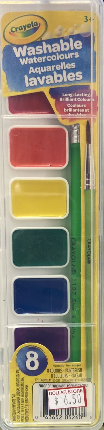 Crayola: Washable Watercolor Asst. Colors