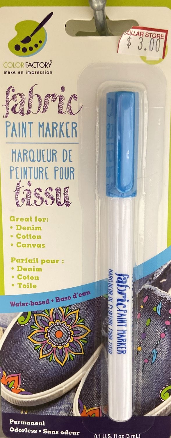 Bahama Blue Fabric Paint Marker 3mL