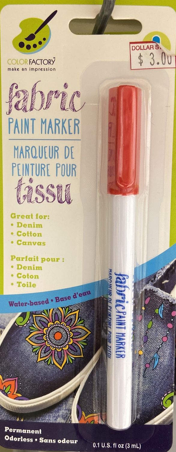 Cherry Red Fabric Paint Marker 3mL