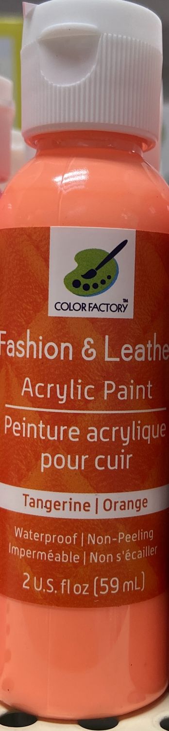 Fashion &amp; Leather Acrylic Paint: Tangerine