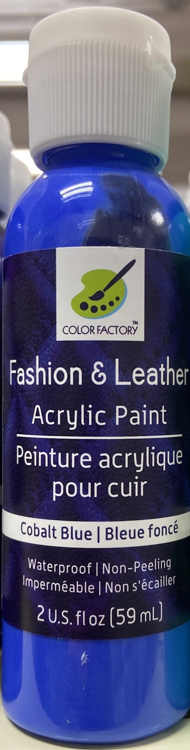 Fashion &amp; Leather Acrylic Paint: Cobalt Blue
