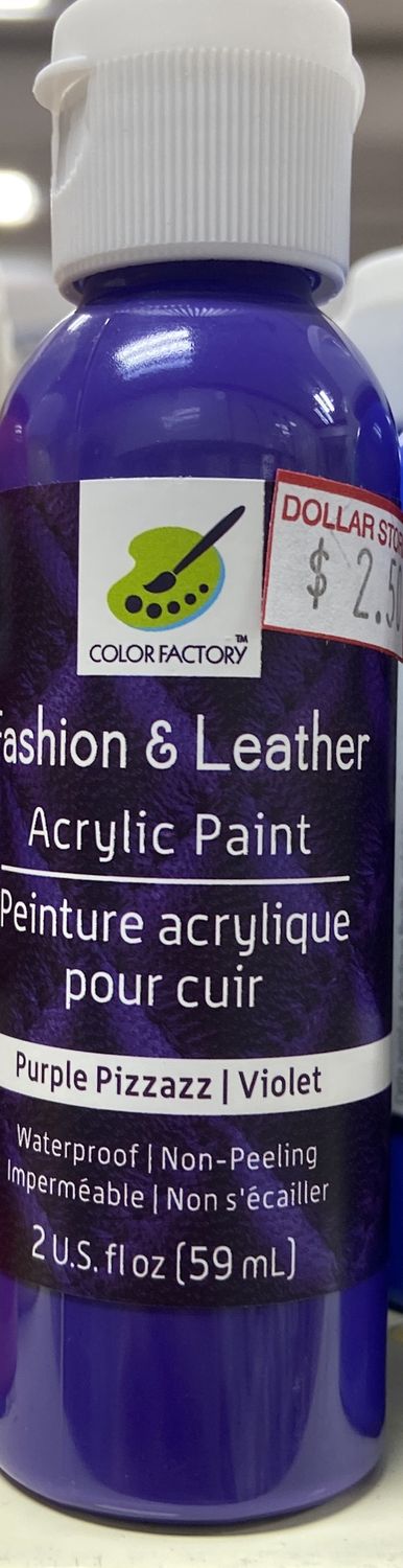 Fashion &amp; Leather Acrylic Paint: Purple Pizzaz