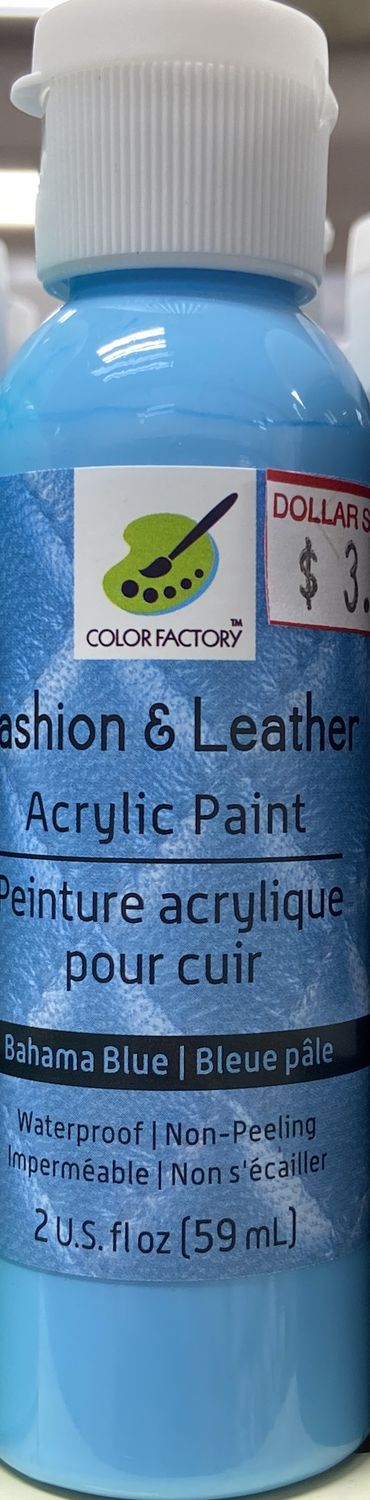Fashion &amp; Leather Acrylic Paint: Bahama Blue