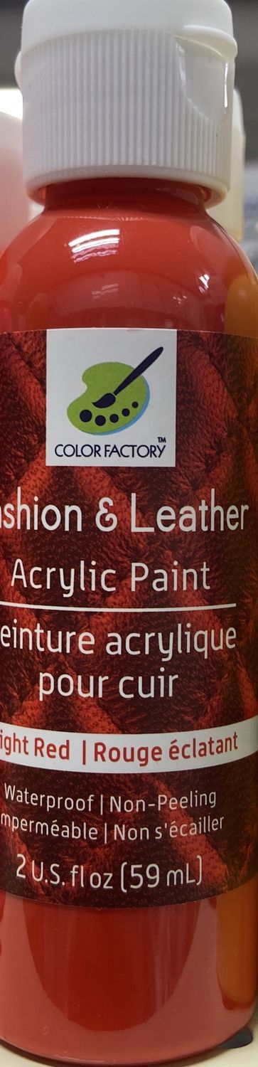 Fashion &amp; Leather Acrylic Paint: Bright Red