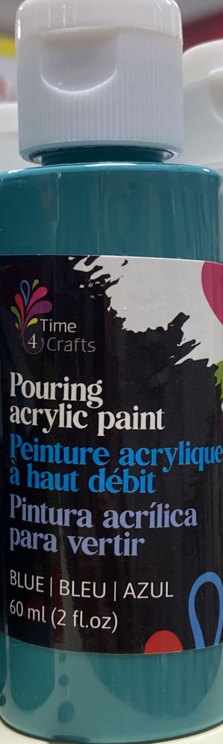 Pouring Acrylic Paint: Blue