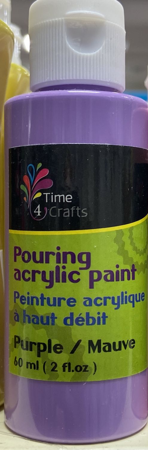 Pouring Acrylic Paint: Purple