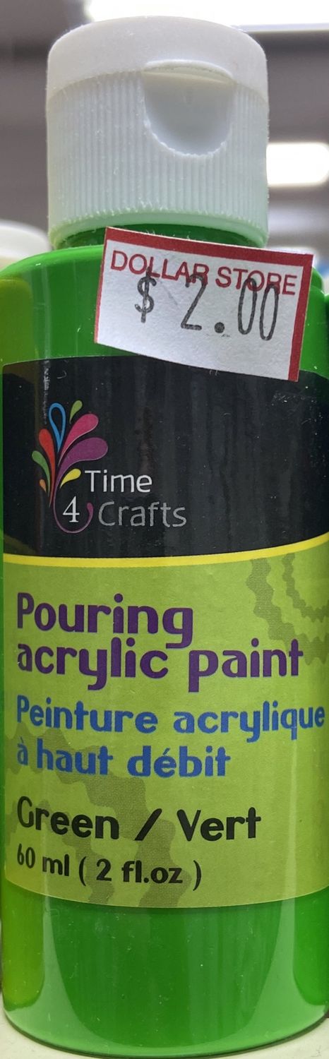 Pouring Acrylic Paint: Green