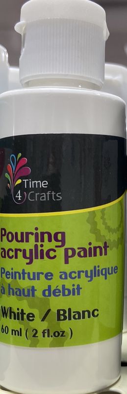 Pouring Acrylic Paint: White