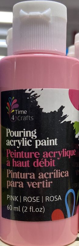 Pouring Acrylic Paint: Pink