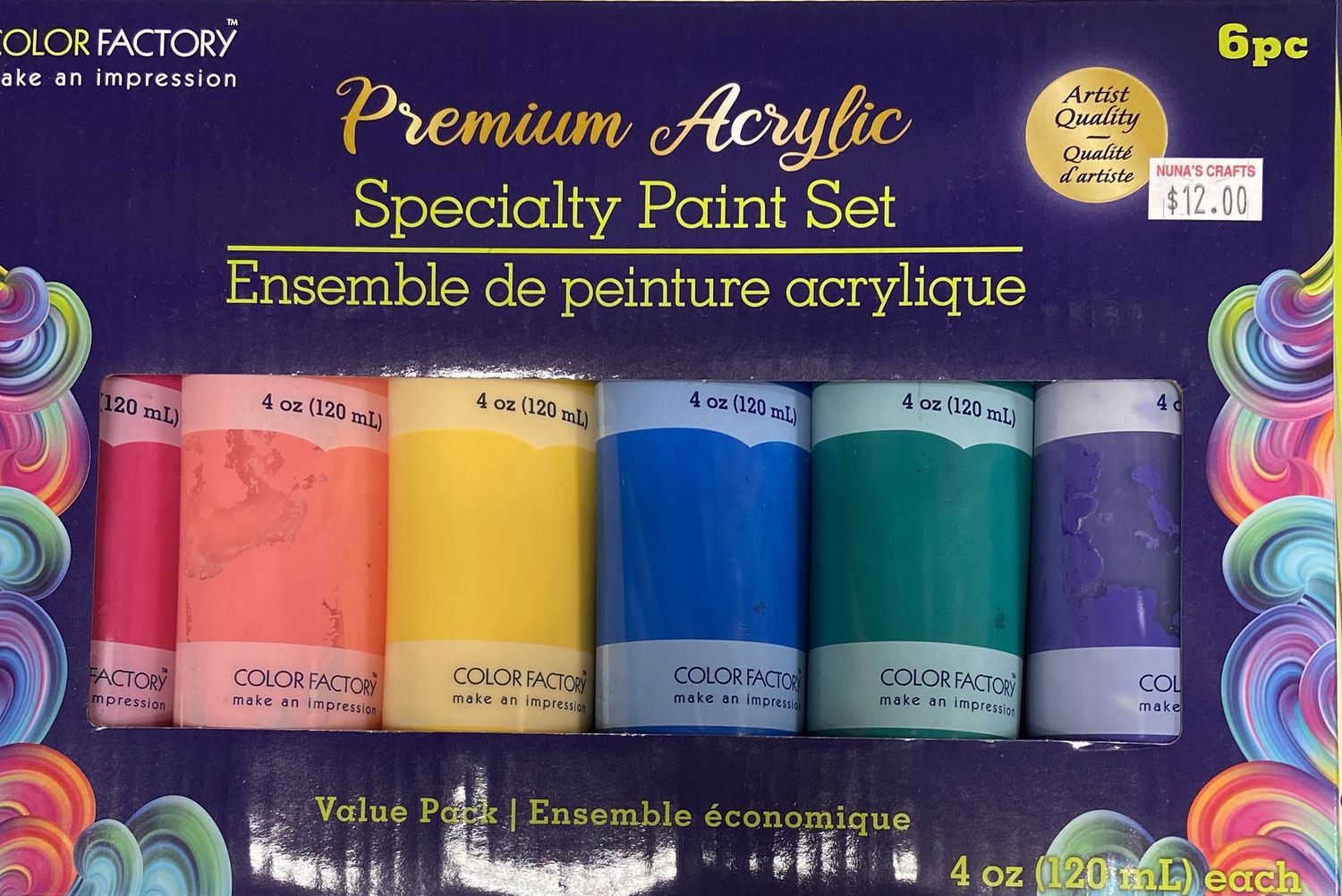 Premium Acrylic: Specialty Paint Set Asst. Colors