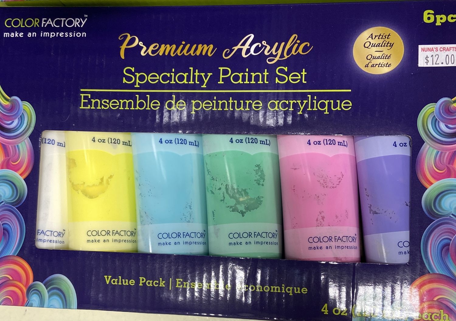 Premium Acrylic: Specialty Paint Set 6x120ml Tubes