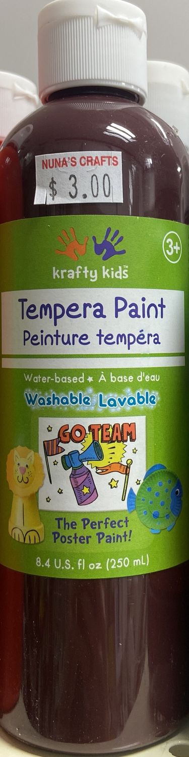 Krafty Kids: Brown Tempura Paint