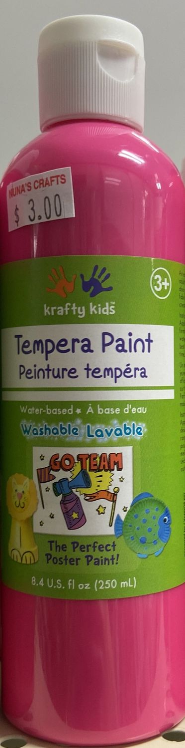 Krafty Kids: Neon Pink Tempura Paint