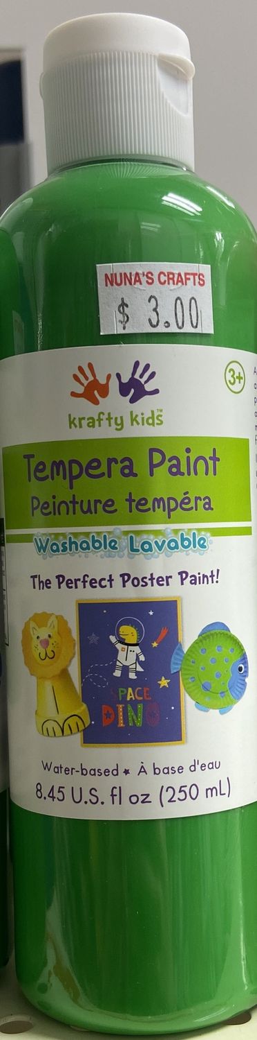 Krafty Kids: Neon Green Tempura Paint