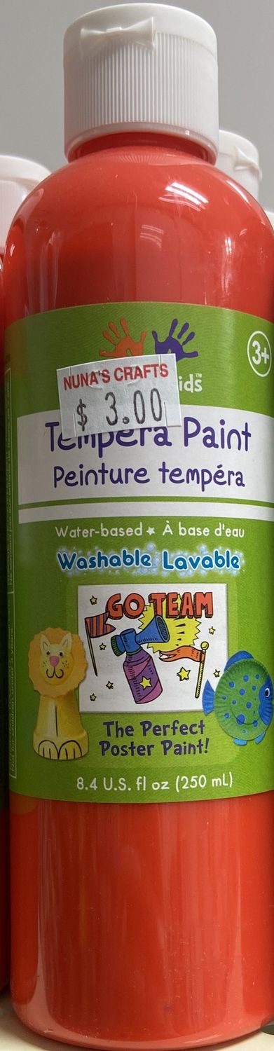 Krafty Kids: Red Tempura Paint