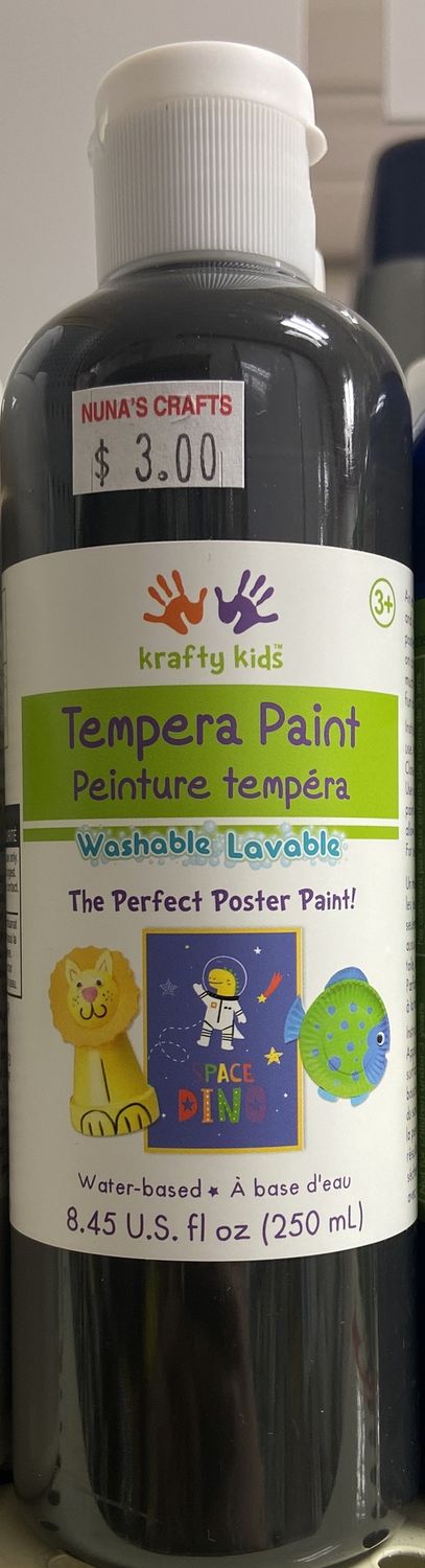 Krafty Kids: Black Tempura Paint