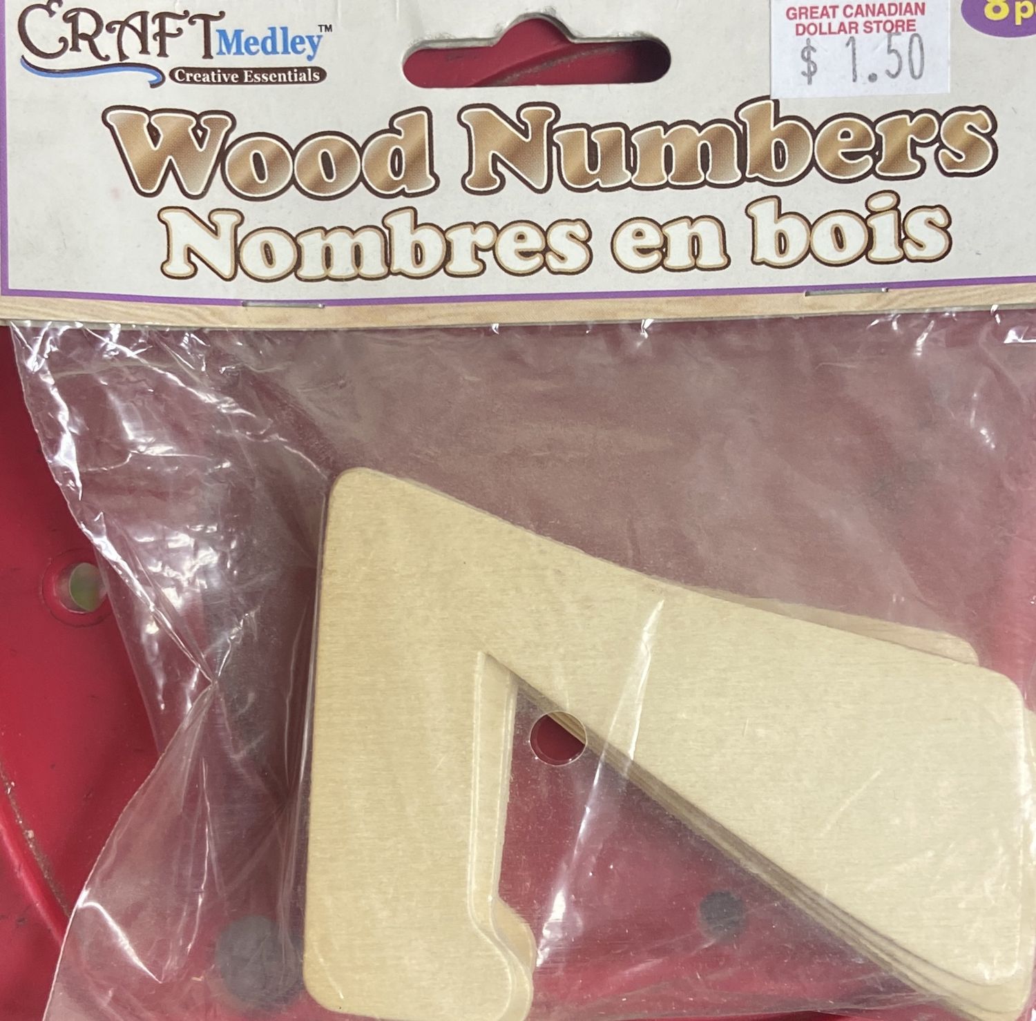 CraftMedley: Wood Numbers “7”