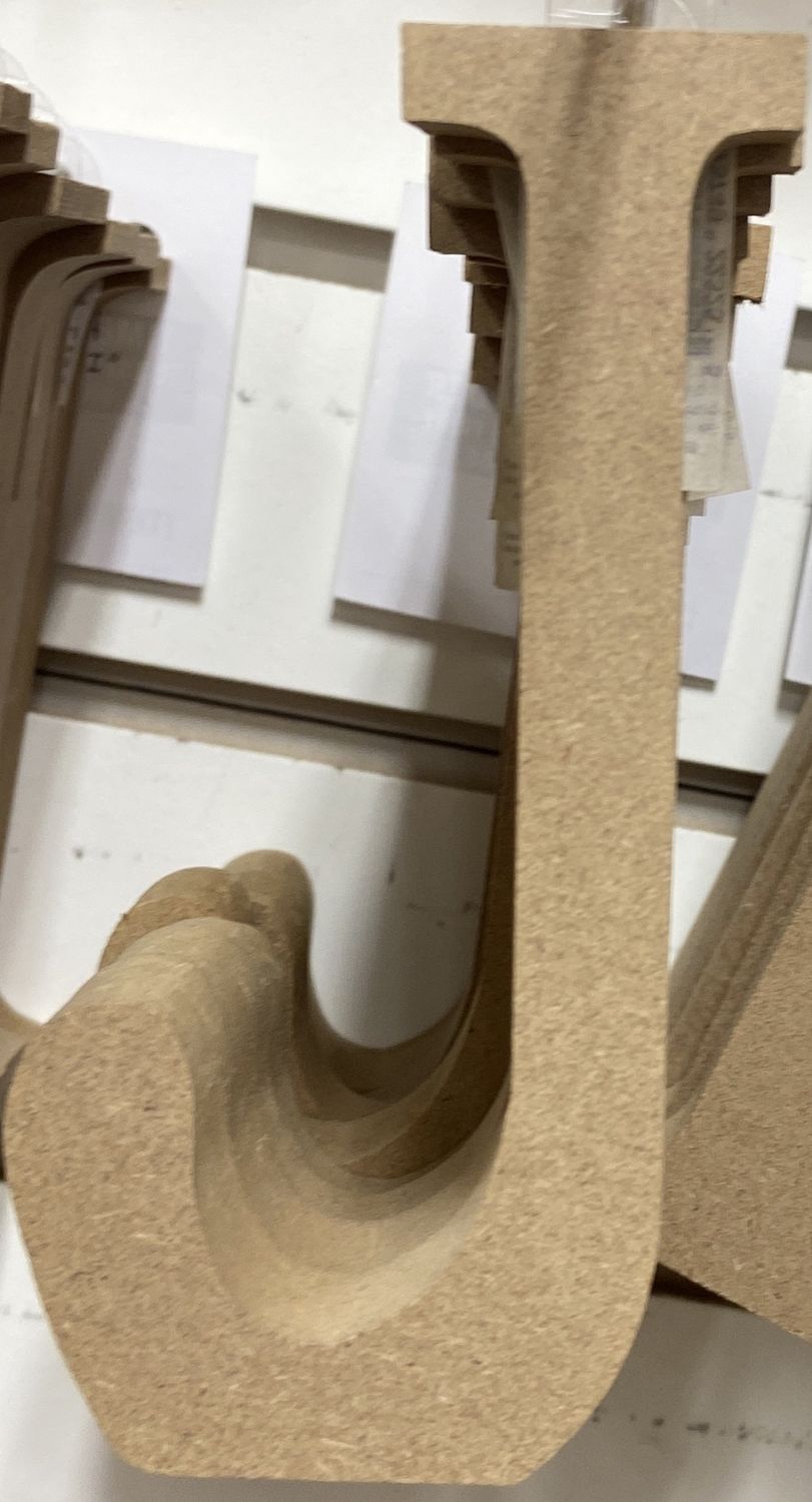 MultiCraft: Pressboard Letters - J